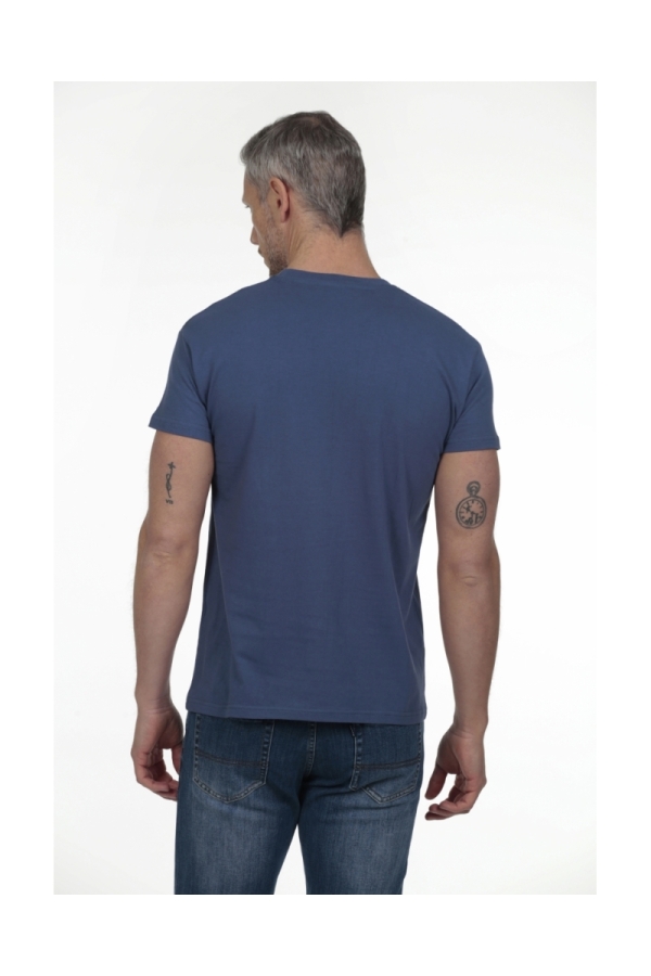 Camiseta Champion Hombre The Time Of Bocha RV1C20 Denim