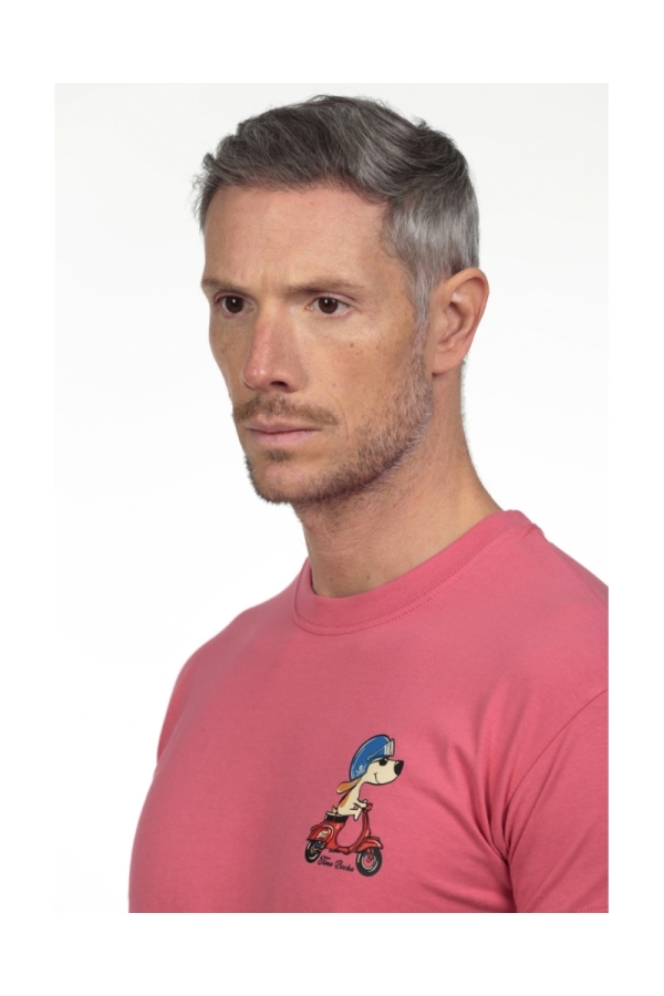 Camiseta Dog Hombre The Time Of Bocha RV1C21 Coral