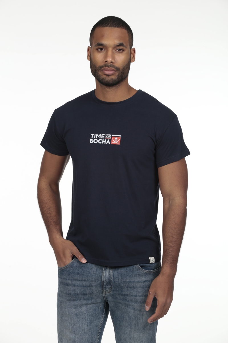 Camiseta Mapa Hombre The Time Of Bocha RV1C23 Marino