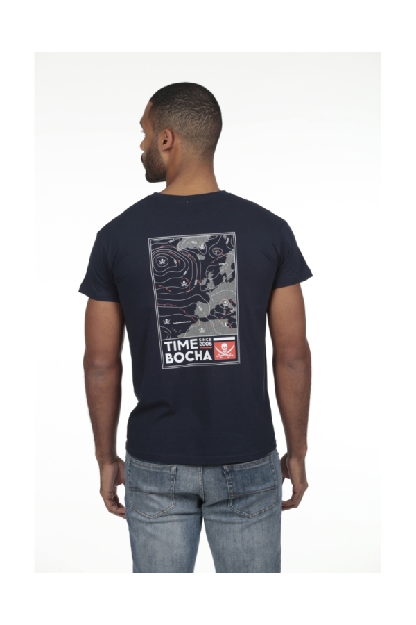 Camiseta Mapa Hombre The Time Of Bocha RV1C23 Marino