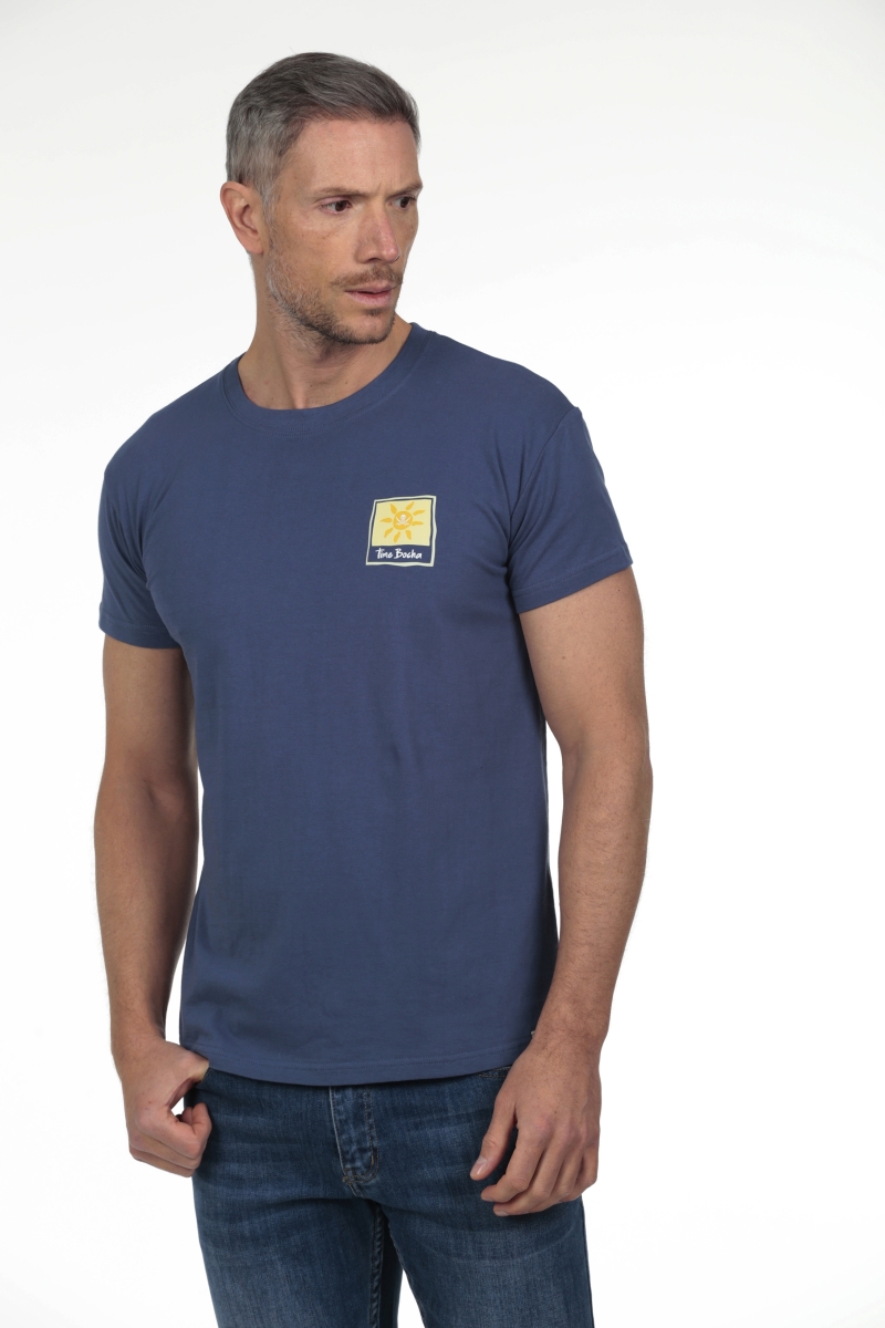 Camiseta Sol Hombre The Time Of Bocha RV1C24 Denim