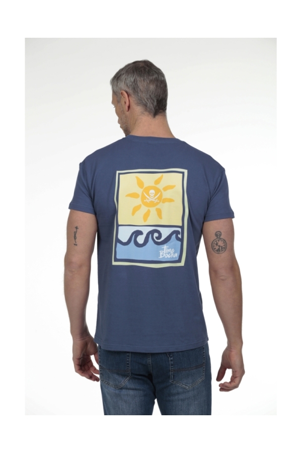 Camiseta Sol Hombre The Time Of Bocha RV1C24 Denim