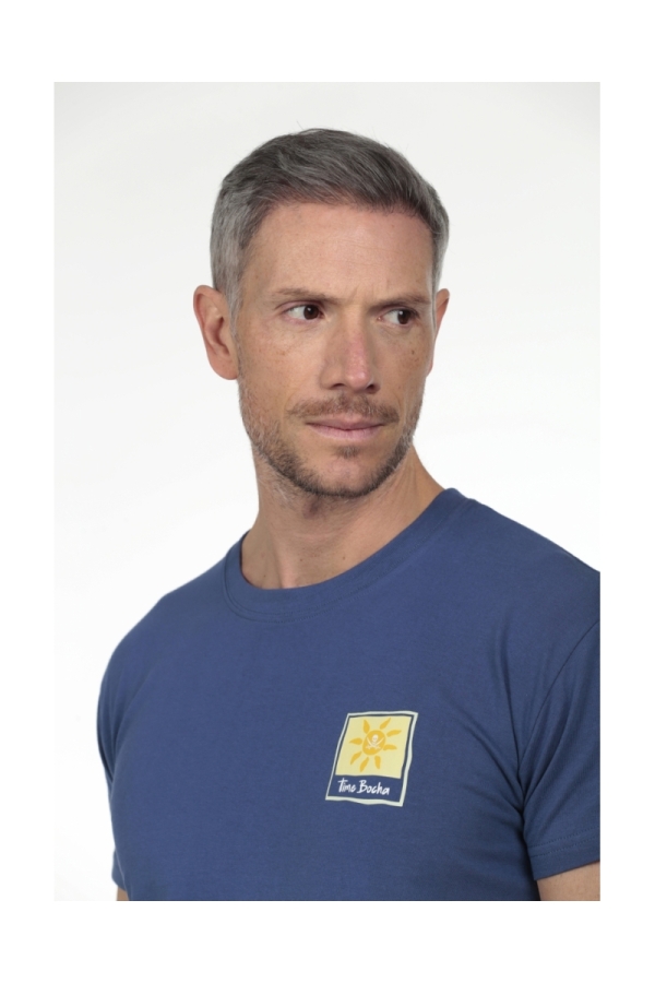 Camiseta Sol Hombre The Time Of Bocha RV1C24 Denim