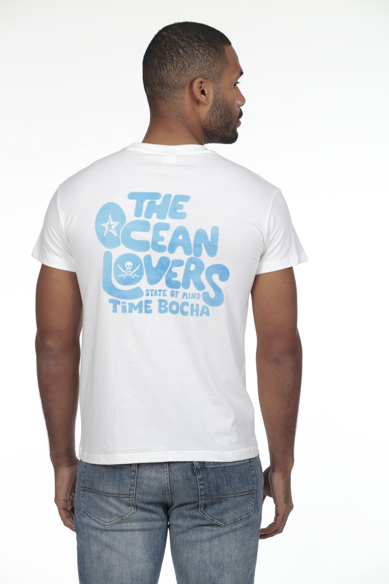 Camiseta Ocean Hombre The Time Of Bocha RV1C25 Blanco 2
