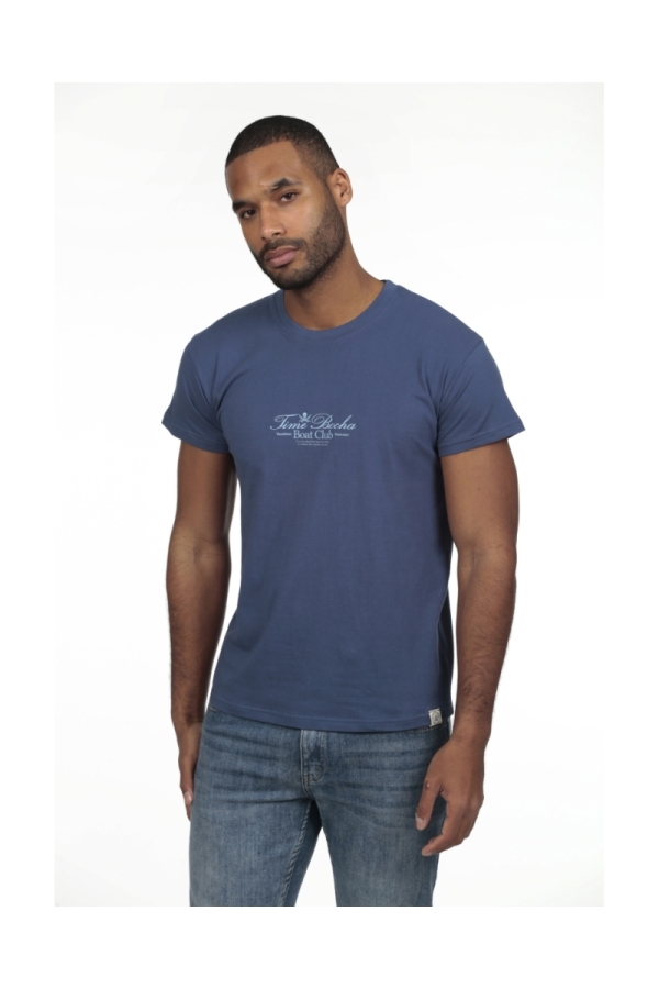 Camiseta Boat Hombre The Time Of Bocha RV1C27 Denim