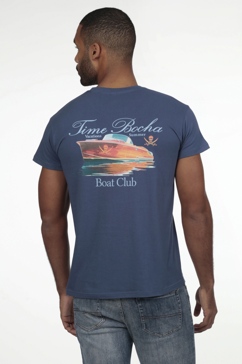 Camiseta Boat Hombre The Time Of Bocha RV1C27 Denim 2