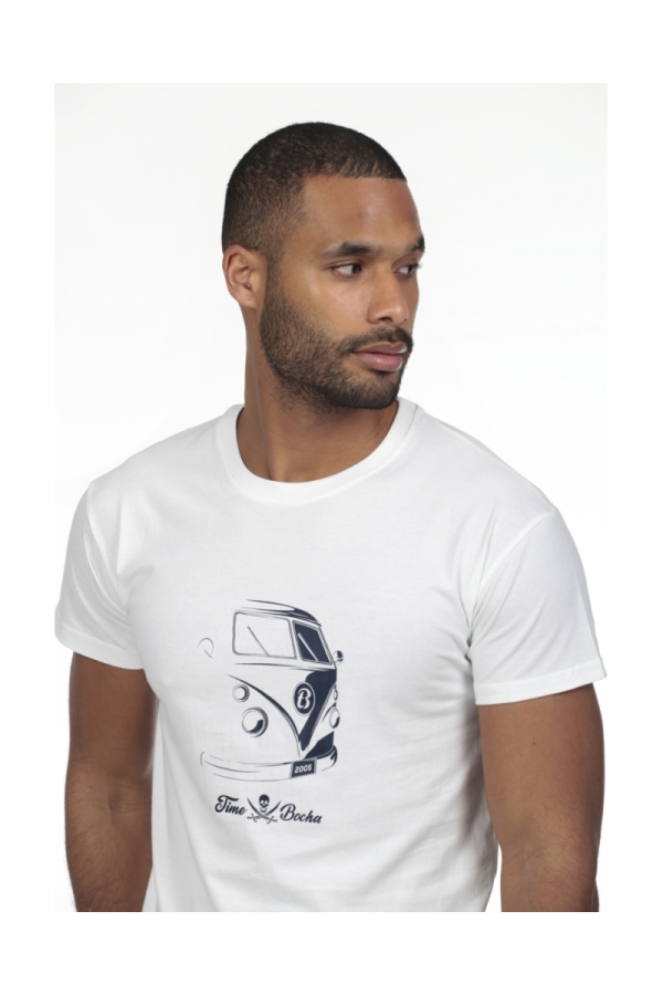 Camiseta Wagen Hombre The Time Of Bocha RV1C28 Blanco