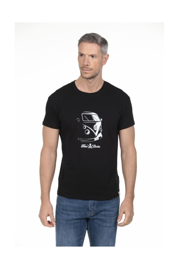 Camiseta Wagen Hombre The Time Of Bocha RV1C28 Negro