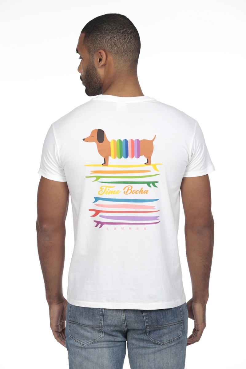 Camiseta Surf Hombre The Time Of Bocha RV1C29 Blanco 2