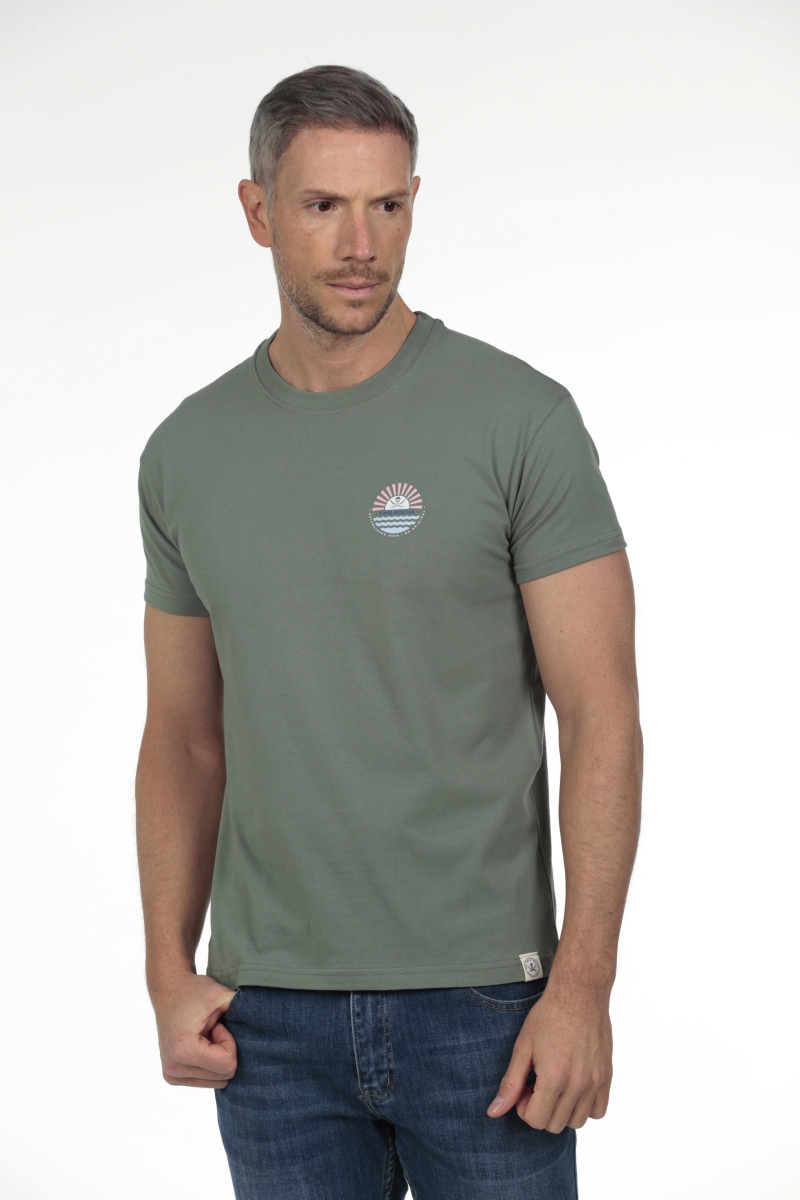 Camiseta Momentos Hombre The Time Of Bocha RV1C30 Verde