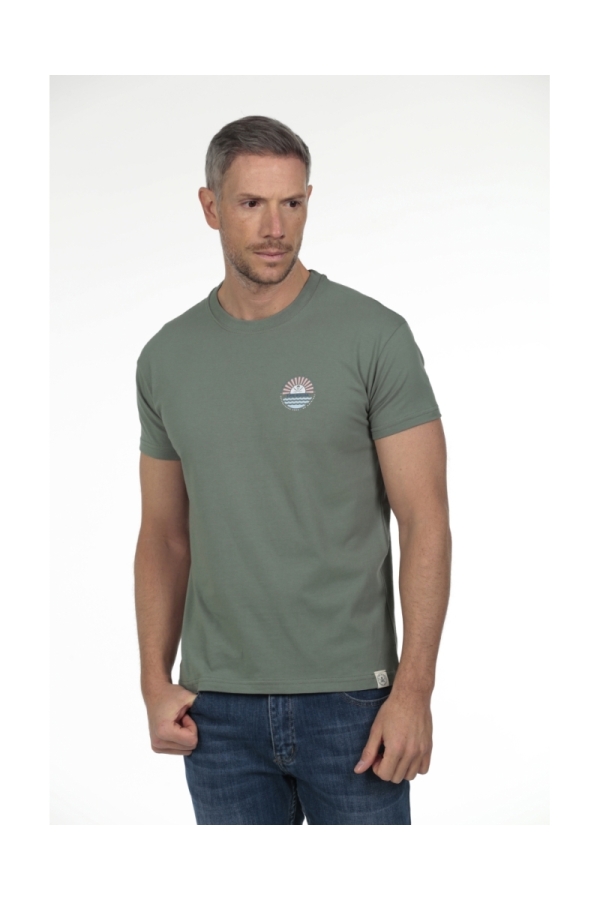 Camiseta Momentos Hombre The Time Of Bocha RV1C30 Verde
