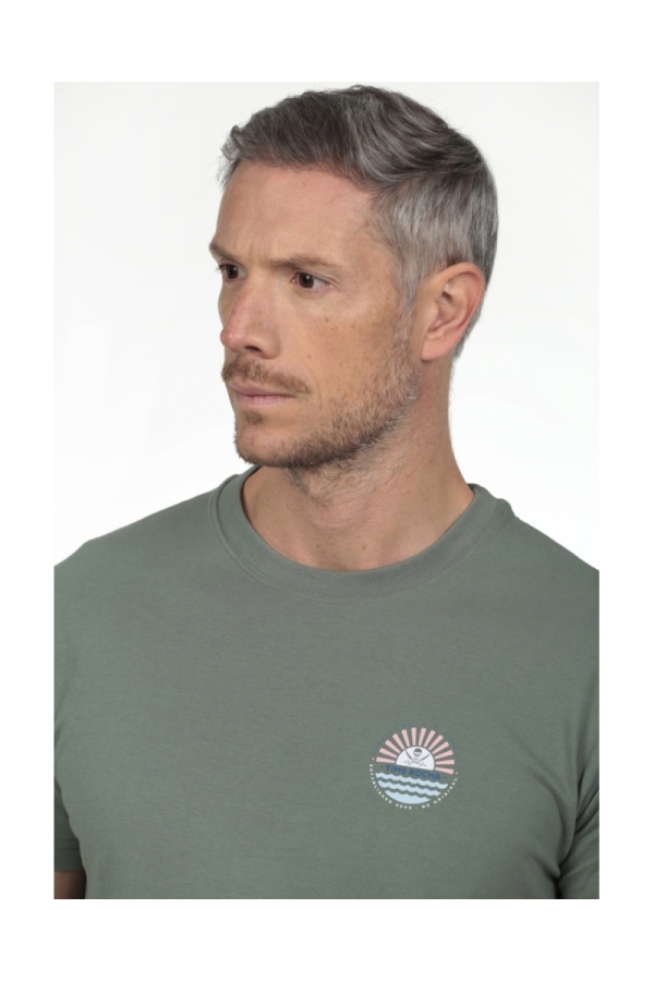 Camiseta Momentos Hombre The Time Of Bocha RV1C30 Verde