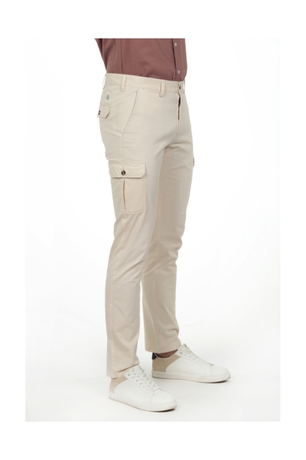 Pantalon Cargo Hombre The Time Of Bocha RV1PCARGO Bl.Roto