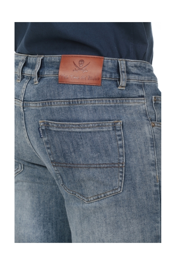 Pantalon Jeans Hombre The Time Of Bocha RV1PJEANS Azul Gris