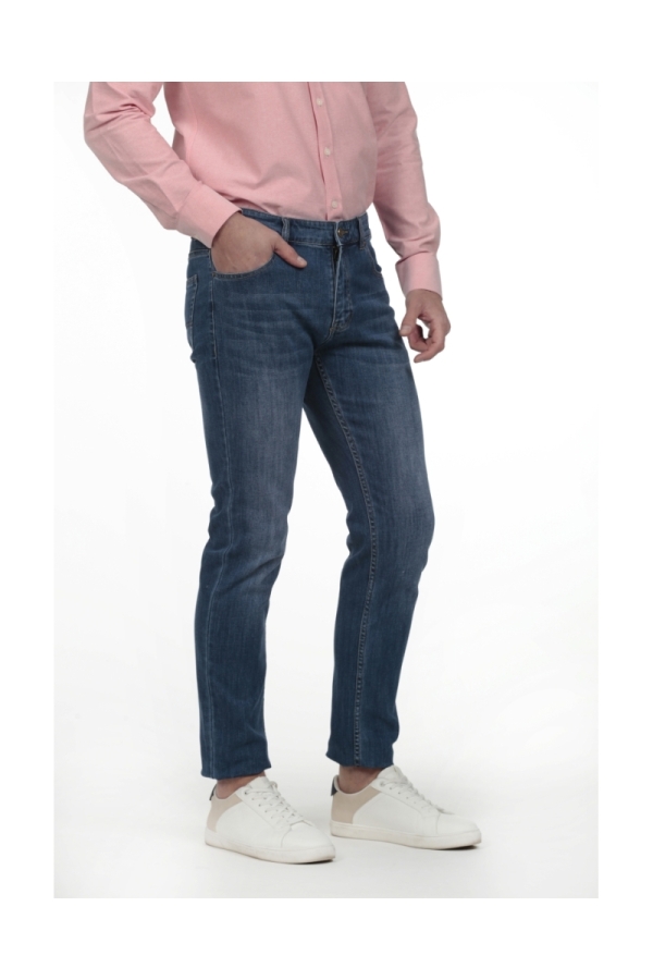 Pantalon Jeans Hombre The Time Of Bocha RV1PJEANS Azul