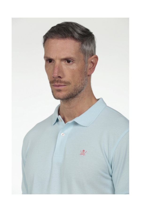 Polo Basico Hombre The Time Of Bocha RV1PBASICO Agua.Mar