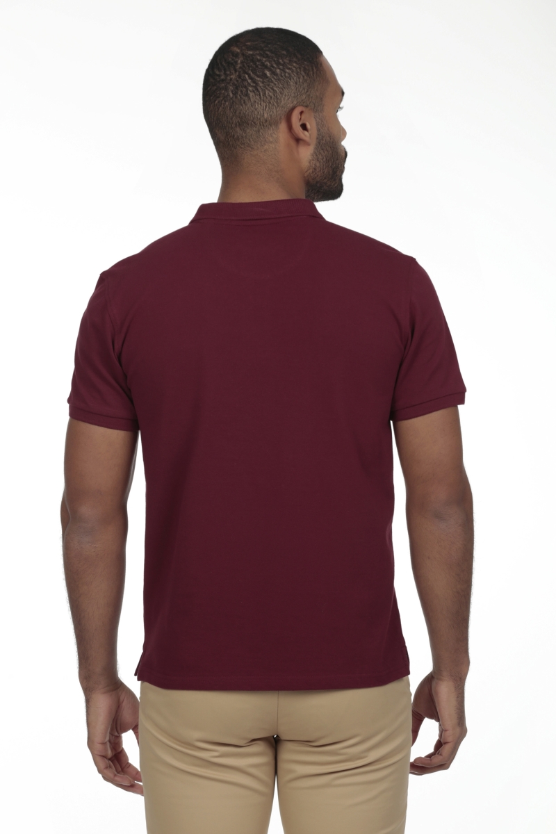 Polo Basico Hombre The Time Of Bocha RV1PBASICO Burdeos 2