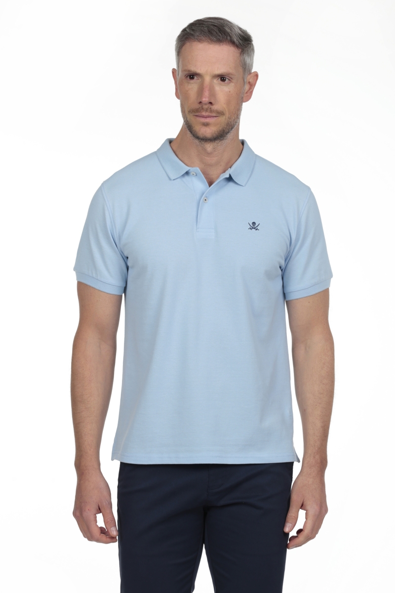 Polo Basico Hombre The Time Of Bocha RV1PBASICO Celeste