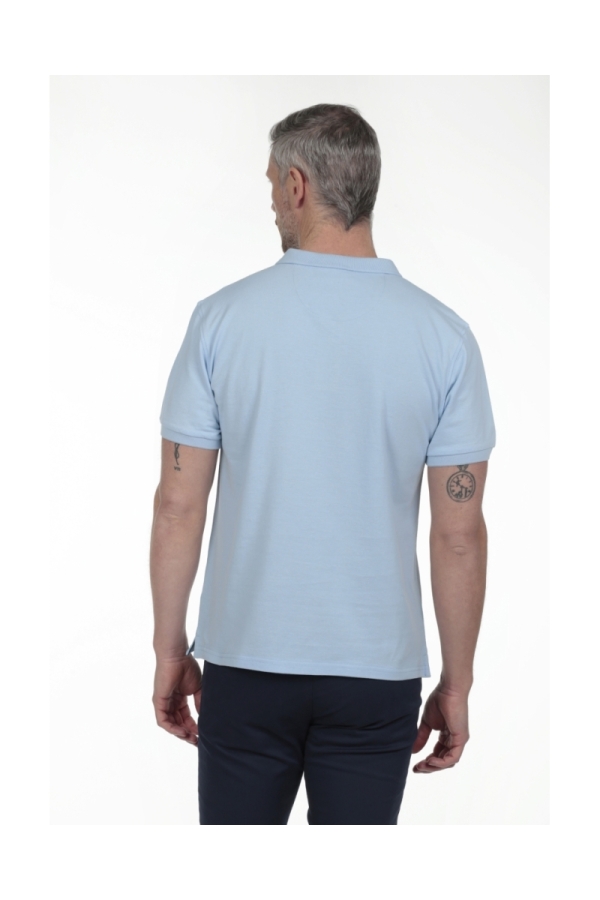 Polo Basico Hombre The Time Of Bocha RV1PBASICO Celeste