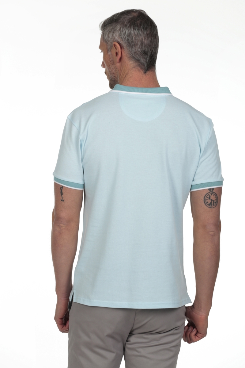 Polo Combi Hombre The Time Of Bocha RV1PCOMBI Agua.Mar 2