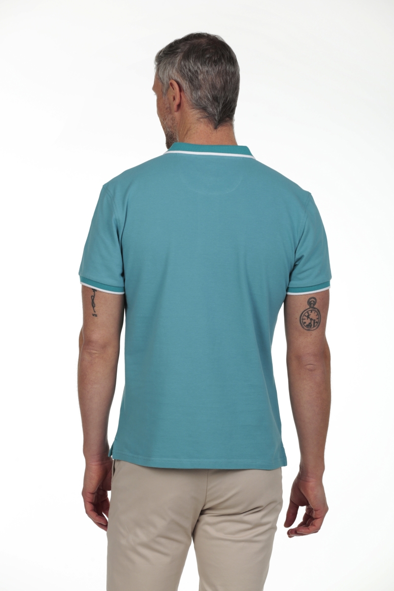 Polo Combi Hombre The Time Of Bocha RV1PCOMBI Turquesa 2