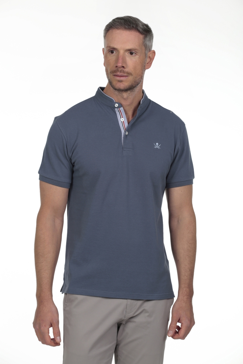 Polo Mao Hombre The Time Of Bocha RV1PMAO Azul.Mir