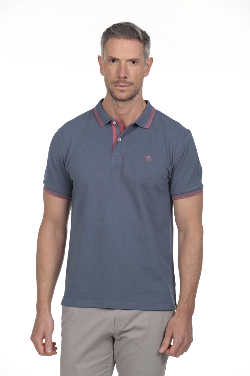 Polo Pirata Hombre The Time Of Bocha RV1PSTRIP Azul.Mir