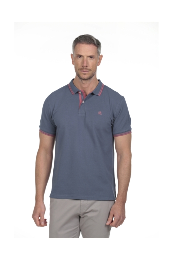 Polo Pirata Hombre The Time Of Bocha RV1PSTRIP Azul.Mir