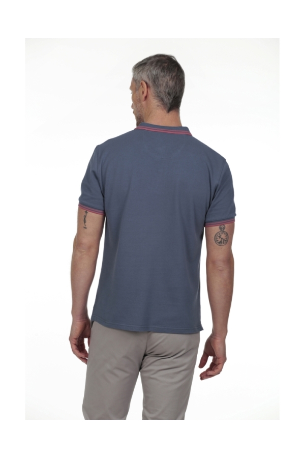 Polo Pirata Hombre The Time Of Bocha RV1PSTRIP Azul.Mir