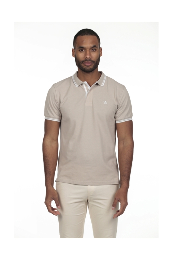 Polo Pirata Hombre The Time Of Bocha RV1PSTRIP Beige