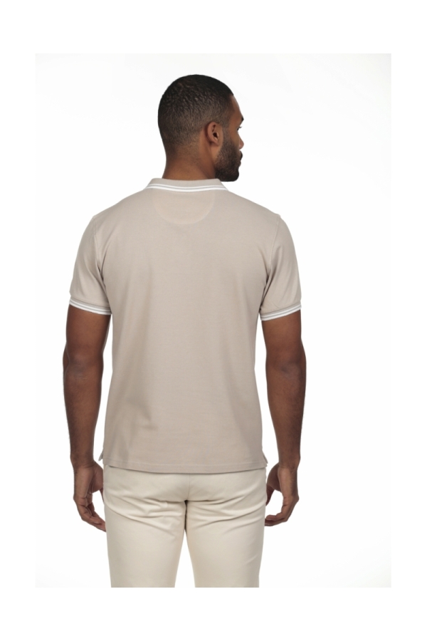 Polo Pirata Hombre The Time Of Bocha RV1PSTRIP Beige