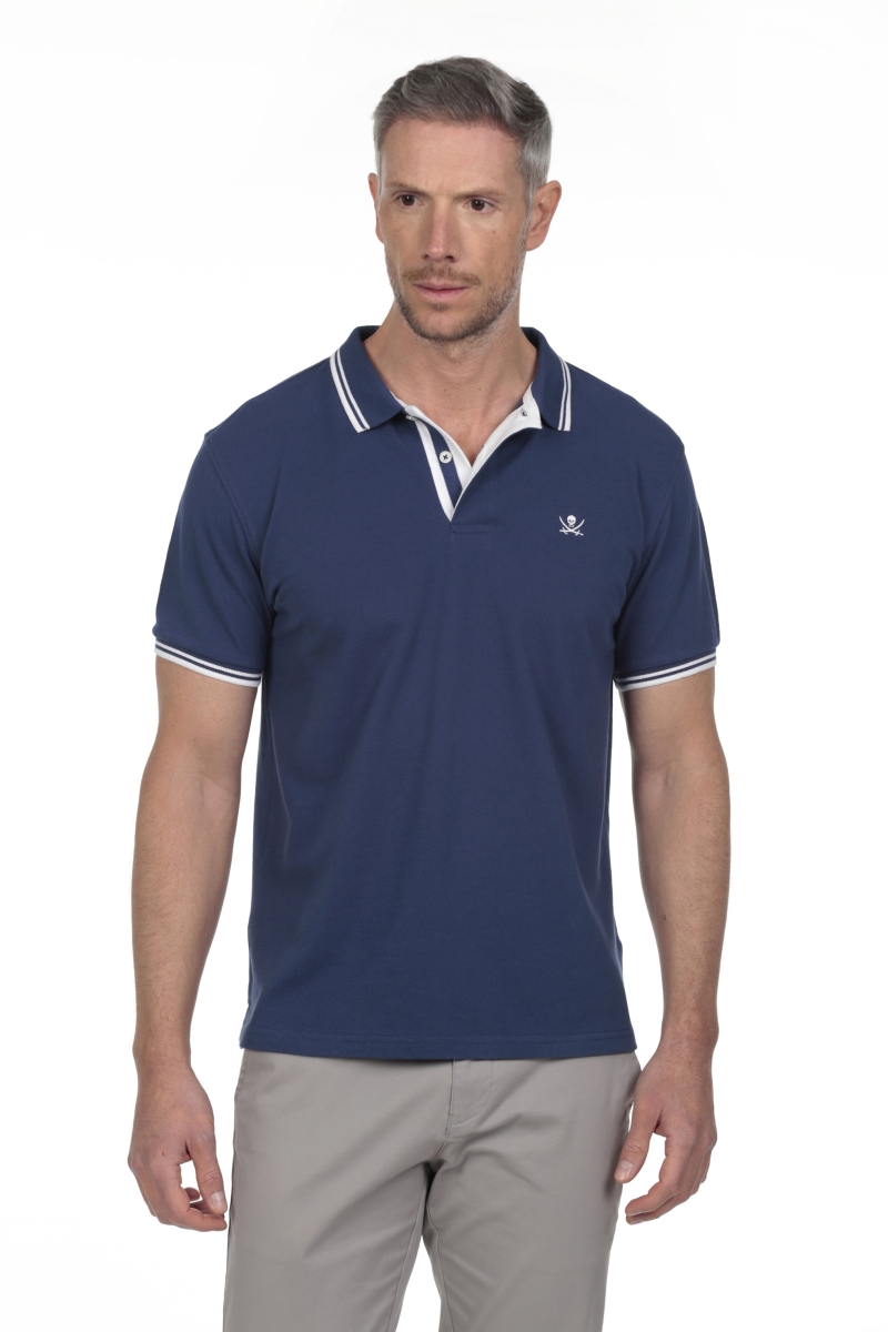 Polo Pirata Hombre The Time Of Bocha RV1PSTRIP Denim