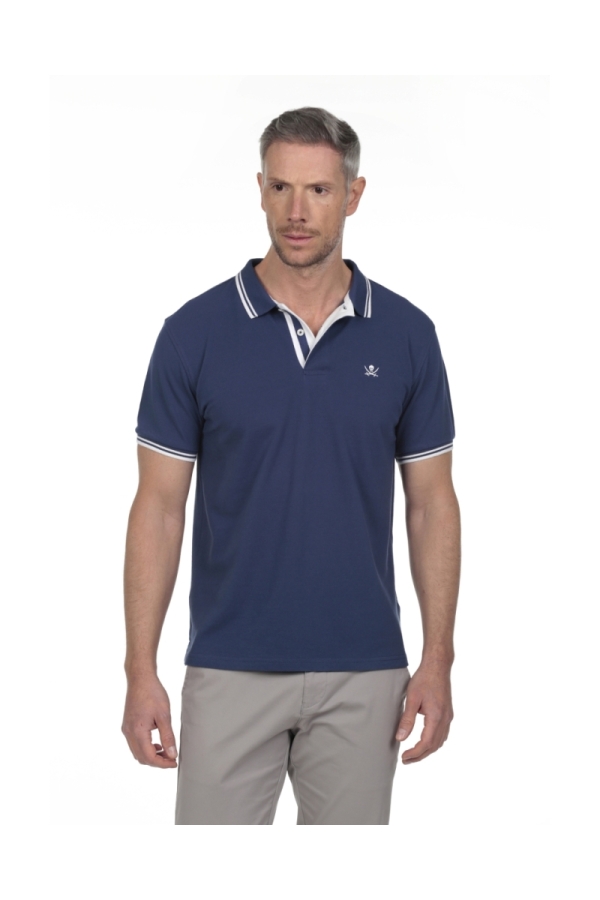 Polo Pirata Hombre The Time Of Bocha RV1PSTRIP Denim