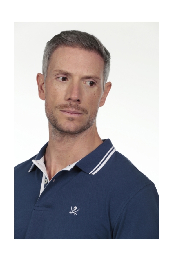 Polo Pirata Hombre The Time Of Bocha RV1PSTRIP Denim