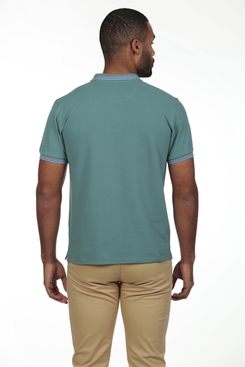 Polo Pirata Hombre The Time Of Bocha RV1PSTRIP Menta 2