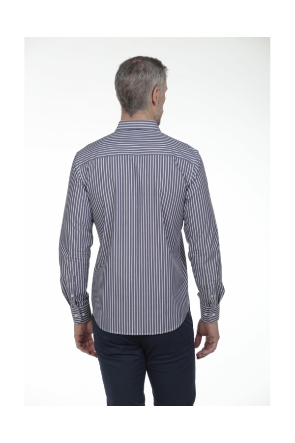 Camisa De Algodon Hombre The Time Of Bocha RV1COT Marino
