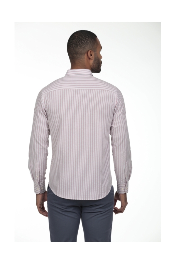Camisa De Algodon Hombre The Time Of Bocha RV1COT Rosa