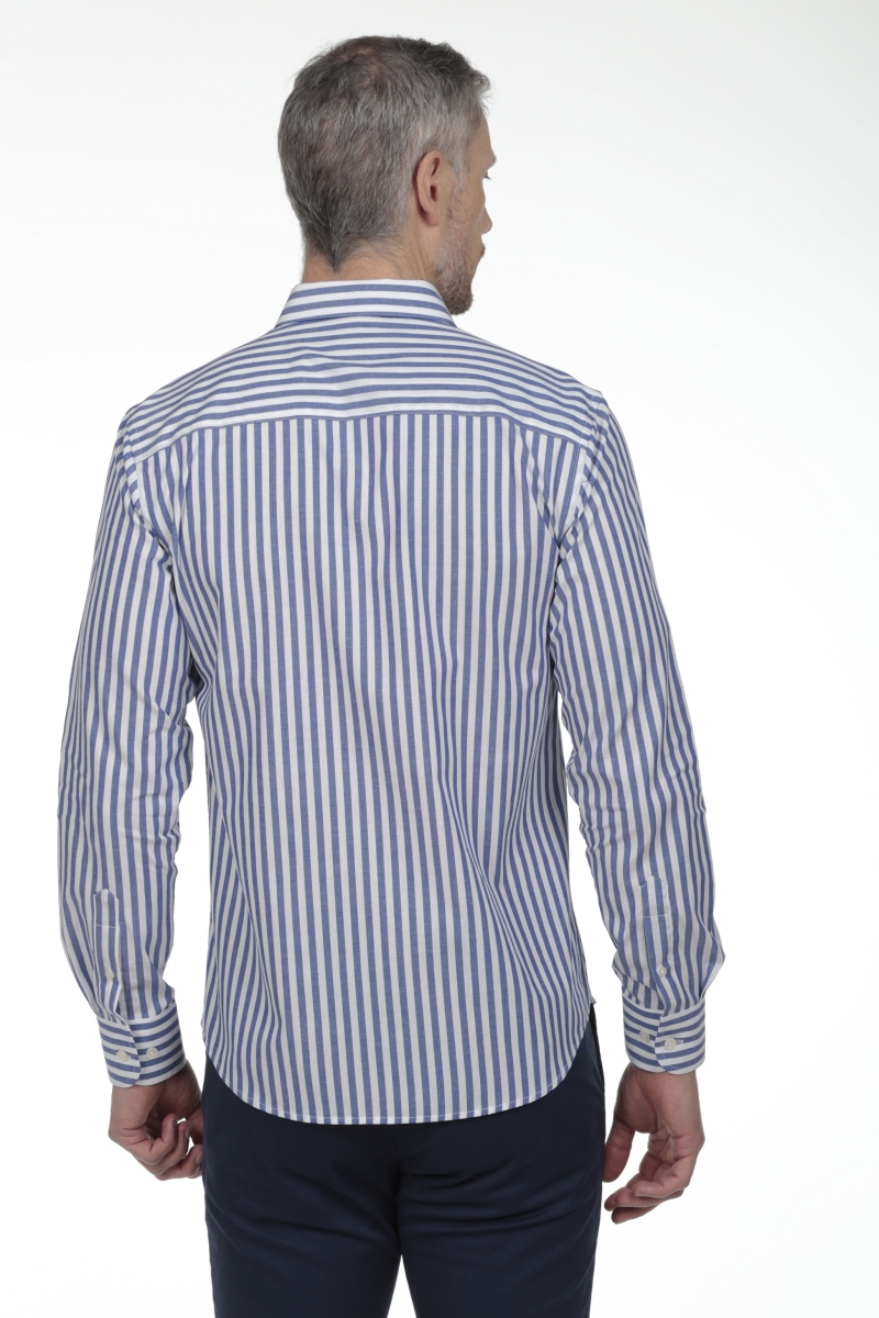 Camisa De Algodon Hombre The Time Of Bocha RV1COT Marino 2