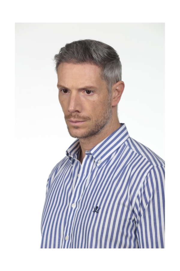 Camisa De Algodon Hombre The Time Of Bocha RV1COT Marino