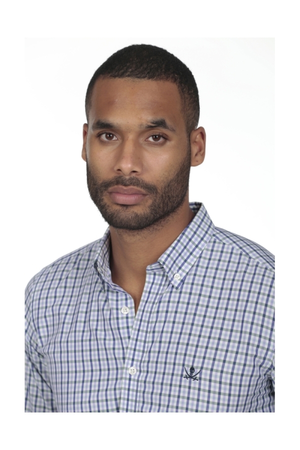 Camisa De Algodon Hombre The Time Of Bocha RV1COT Verde-Malva