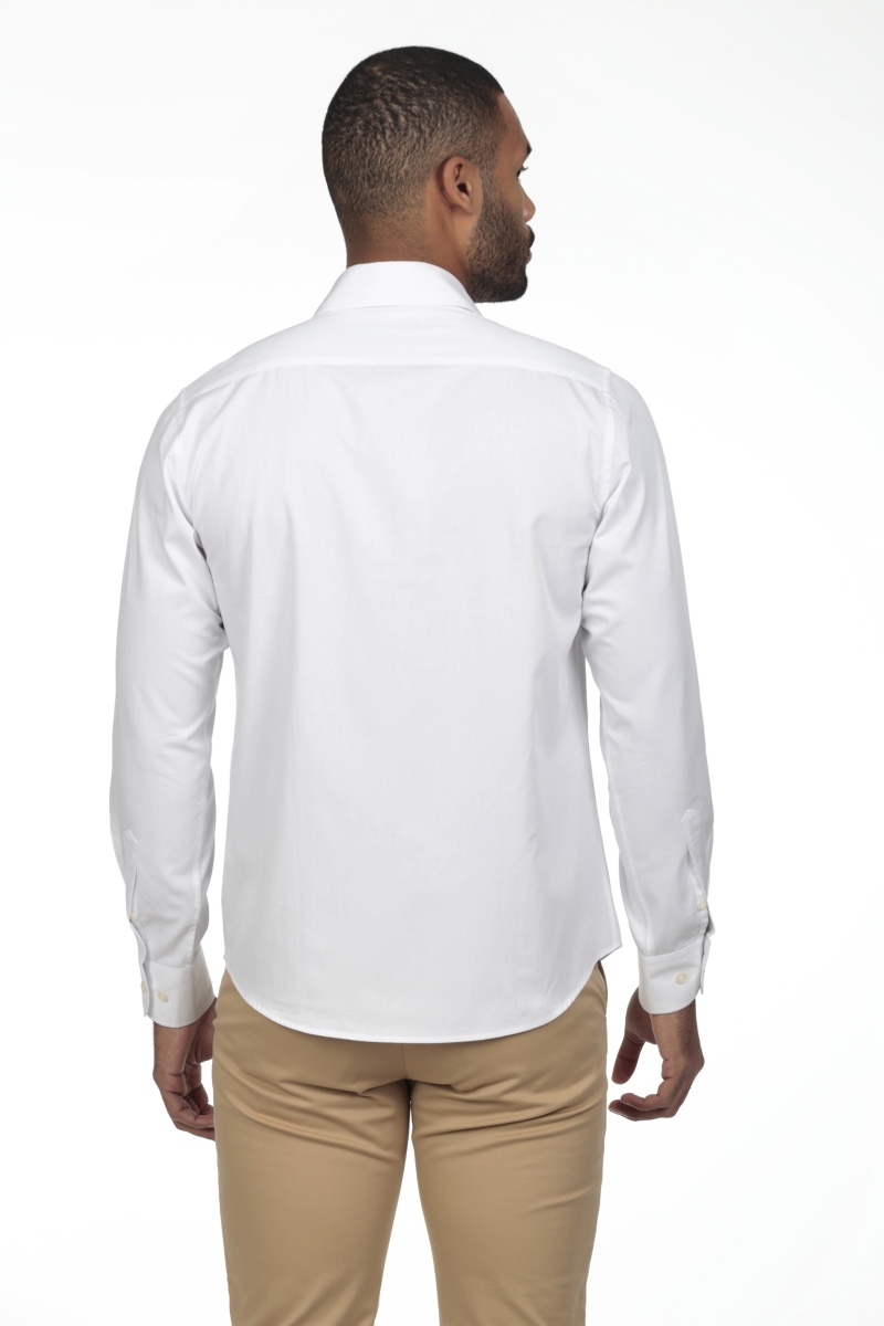 Camisa Gabardina Hombre The Time Of Bocha RV1GAB Blanco 2
