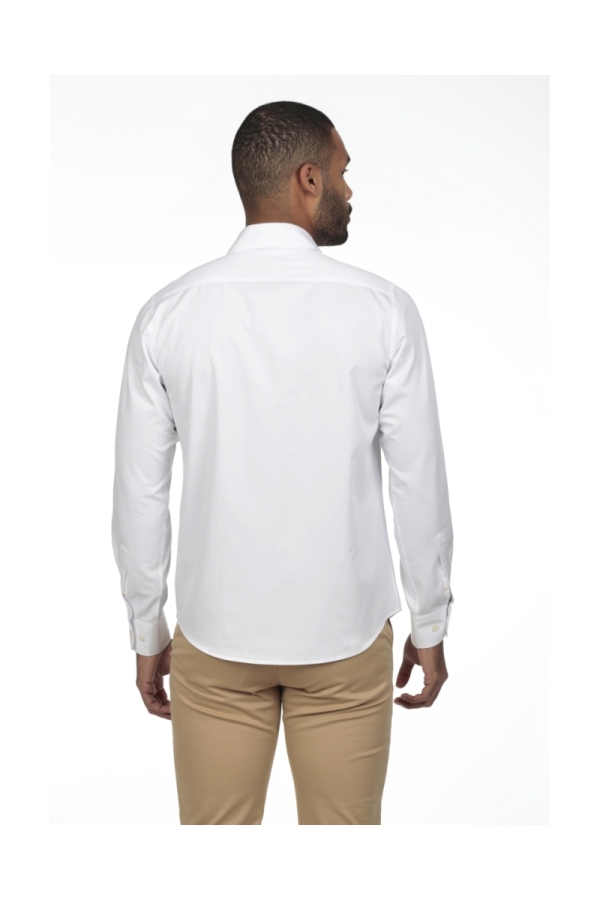 Camisa Gabardina Hombre The Time Of Bocha RV1GAB Blanco