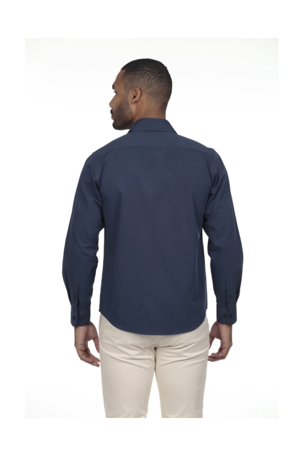 Camisa Gabardina Hombre The Time Of Bocha RV1GAB Marino