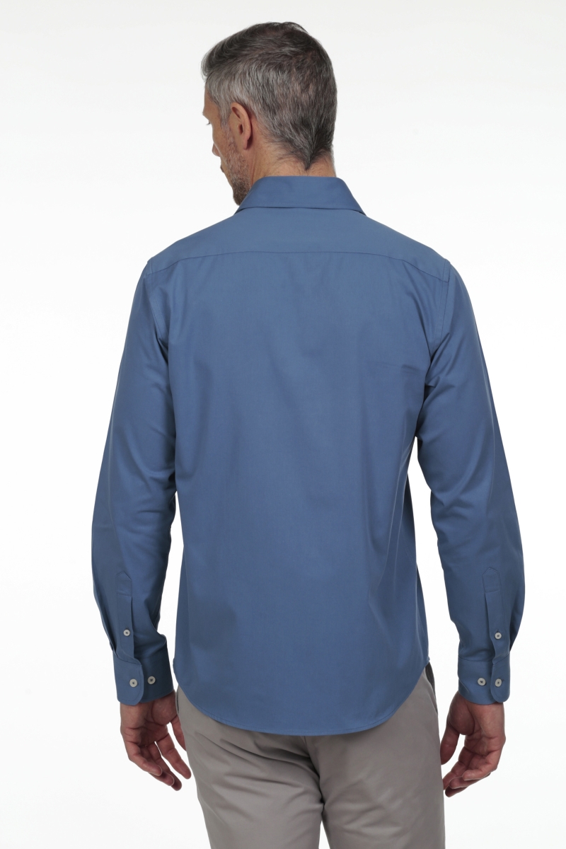 Camisa Gabardina Hombre The Time Of Bocha RV1GAB Denim 2