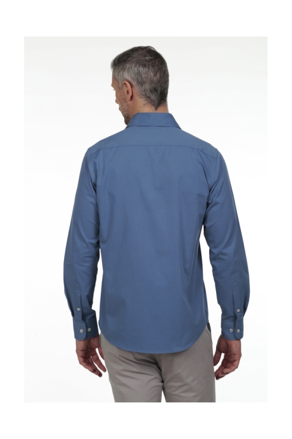 Camisa Gabardina Hombre The Time Of Bocha RV1GAB Denim