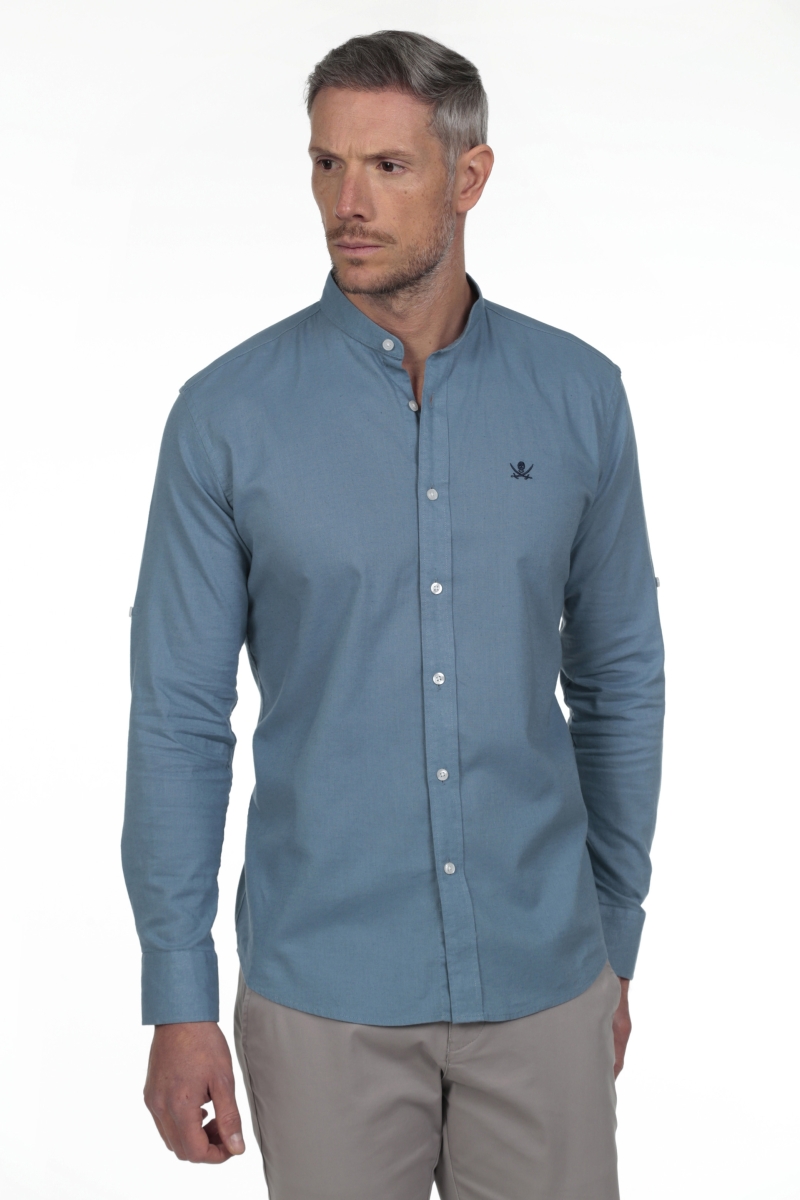 Camisa Lino Hombre The Time Of Bocha RV1LINO Marino