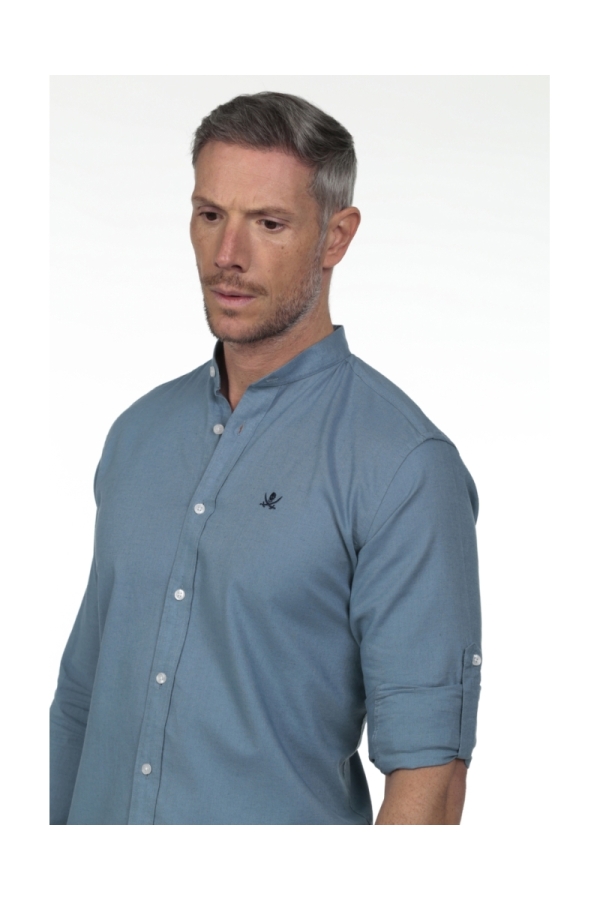 Camisa Lino Hombre The Time Of Bocha RV1LINO Marino