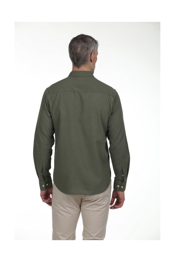 Camisa Lino Hombre The Time Of Bocha RV1LINO Verde