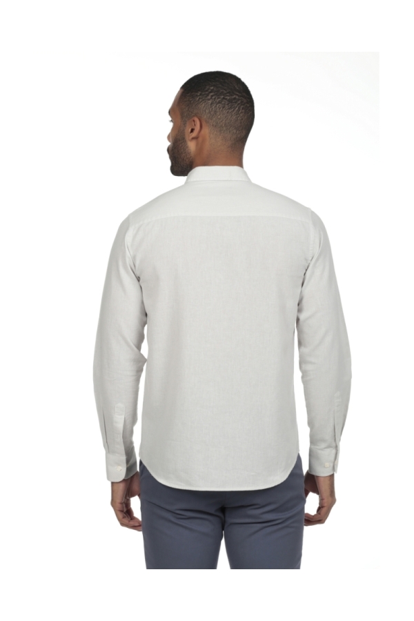 Camisa Lino Hombre The Time Of Bocha RV1LINO Gris