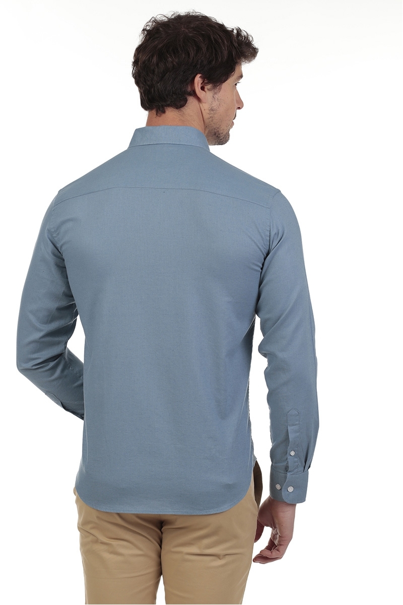 Camisa Lino Hombre The Time Of Bocha RV1LINO Denim 2